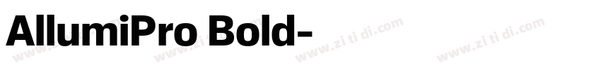 AllumiPro Bold字体转换